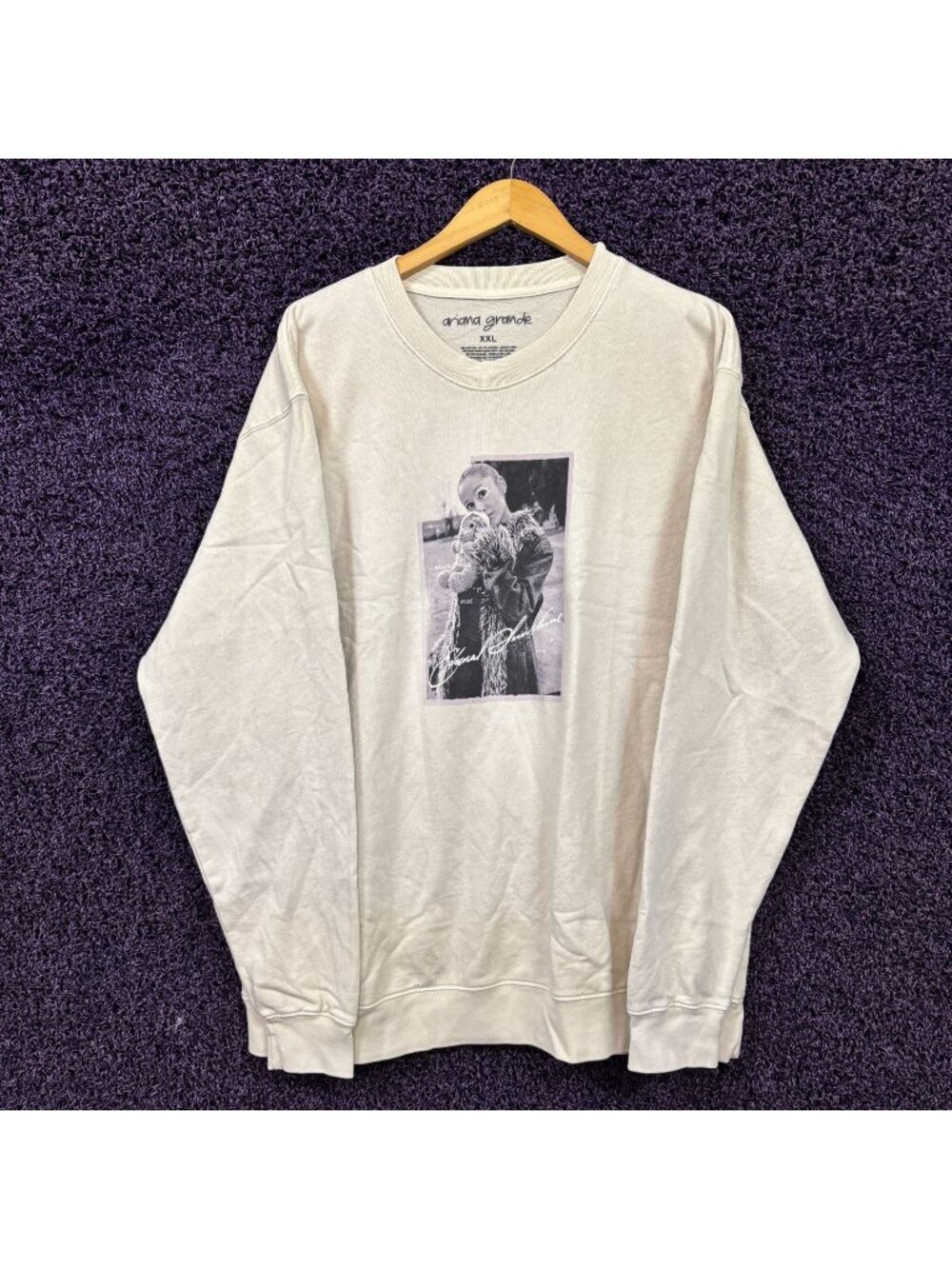 Ariana Grande Eternal Sunshine Teddy Crewneck Sweater Size XXL